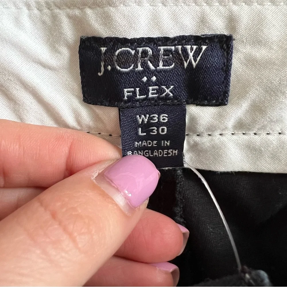 J.Crew Slim-fit flex chino pant men’s black size 36 30
